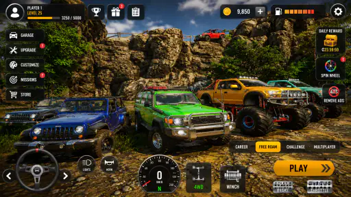 Offroad Driving Jeep Games 3D screenshot