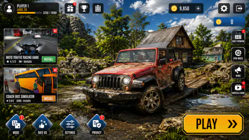 Offroad Driving Jeep Games 3D screenshot