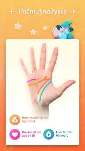 Palm Secret ผู้สูงอายุ การ์ตูน screenshot