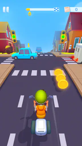 Paper Boy Race: เกมรถแข่ง! screenshot