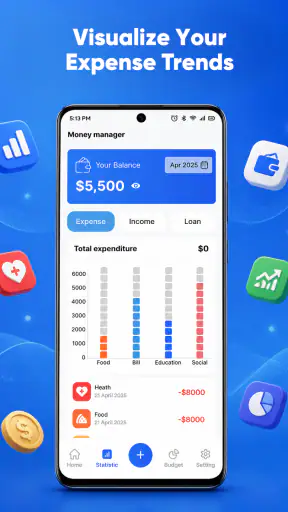 Personal Money Tracker screenshot