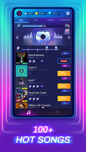 Piano Fire 2: สไลด์ท้าทาย screenshot