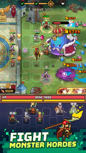Pixel Defenders: Merge TD Game screenshot