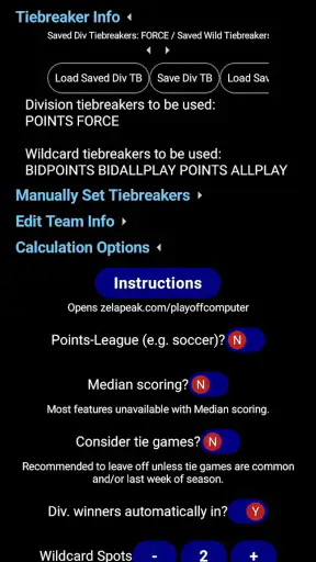 PlayoffComputer screenshot