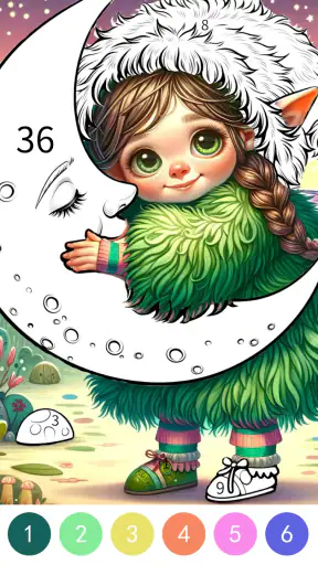 Pop Color - ทาสีตามหมายเลข screenshot