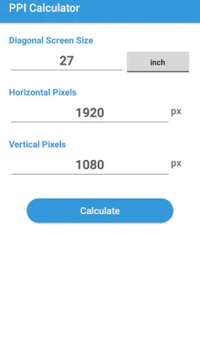 PPI Calc - DPI Calculator screenshot