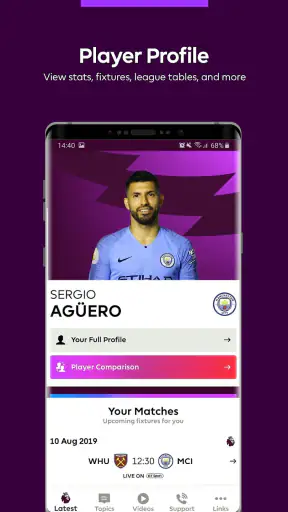 Premier League Player App screenshot