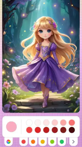 Princess Coloring Fairy Land screenshot