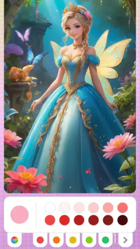 Princess Coloring Fairy Land screenshot