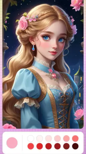Princess Coloring Fairy Land screenshot
