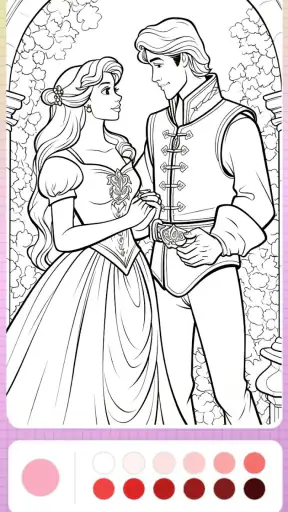 Princess Coloring Fairy Land screenshot