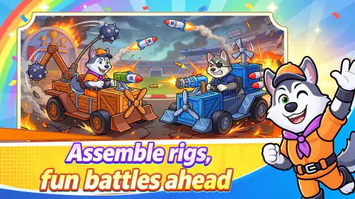 Pup Crash:DIY Racing Cars screenshot