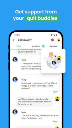 QuitNow: เลิกบุหรี่ให้เด็ดขาด screenshot