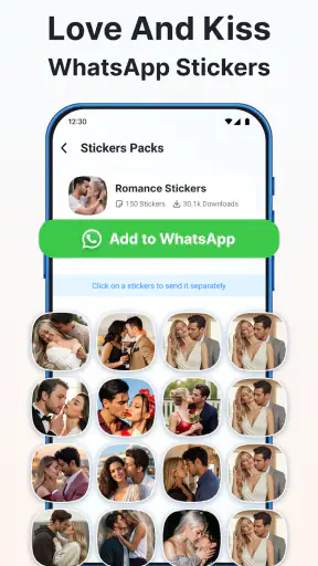 Romantic Stickers Love Romance screenshot