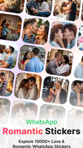 Romantic WhatsApp Stickers screenshot
