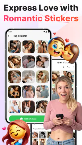 Romantic WhatsApp Stickers screenshot