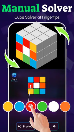Rubik's Cube Solver: 3×3 Cube screenshot