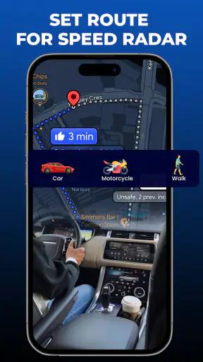 Speed Camera Radar, HUD-Map 3D screenshot