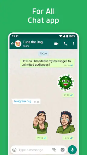 Stickers for WhatsApp & emoji screenshot