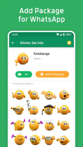 Stickers for WhatsApp & emoji screenshot
