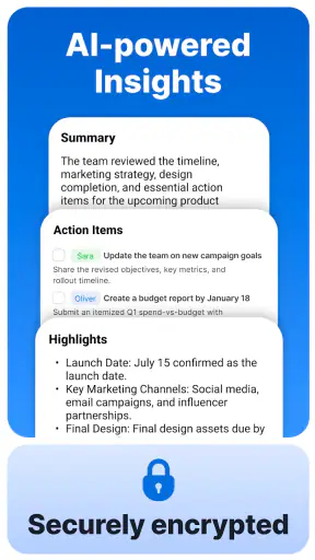 Summary - AI Note Taker screenshot