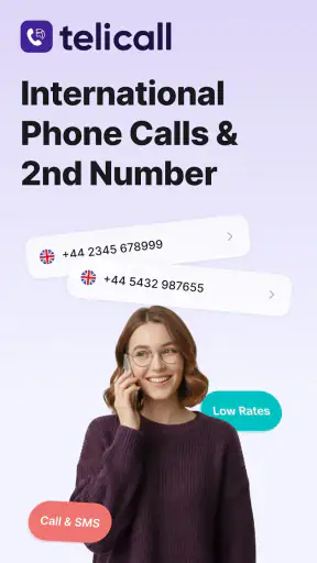 Telicall: Second Phone Number screenshot