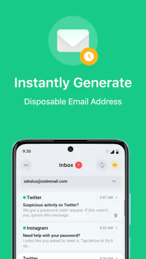 Temp Mail - อีเมลชั่วคราว screenshot