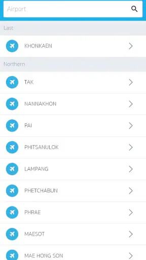 ThaiFlightInfo screenshot