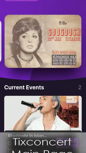 Tixconcert screenshot