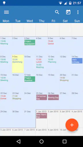 Touch Calendar F screenshot