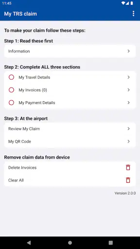 Tourist Refund Scheme screenshot