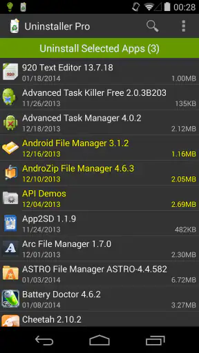 Uninstaller Pro screenshot