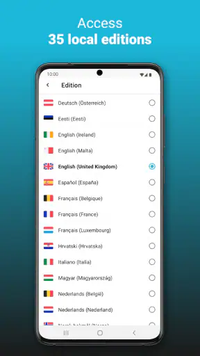 upday news for Samsung screenshot