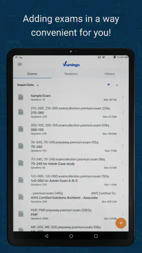 Vumingo Exam Testing Engine screenshot