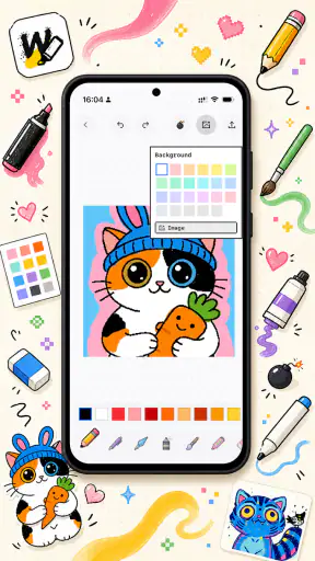 WigglyPaint - Cute Pixel Paint screenshot