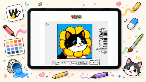 WigglyPaint - Cute Pixel Paint screenshot