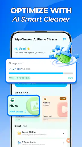 WipeCleaner: AI Phone Cleaner screenshot