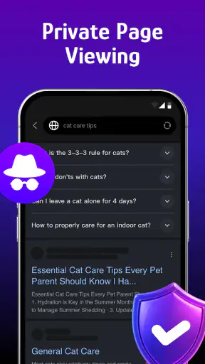 Wise Browser - Privacy screenshot