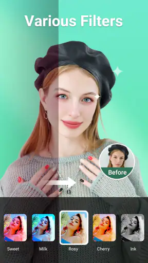กล้องเซลฟี่ - กล้องความงาม screenshot