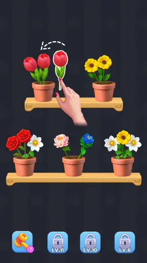 การจับคู่ดอกไม้: Blossom Sort® screenshot