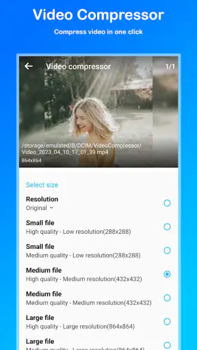 คอมเพรสเซอร์วิดีโอ screenshot
