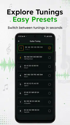 จูนเนอร์กีต้าร์โปร screenshot