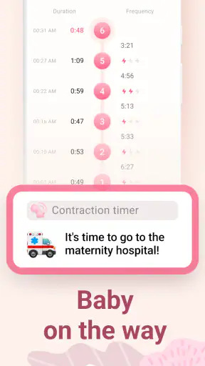 ตัวนับการหดตัวจับเวลาตั้งครรภ์ screenshot
