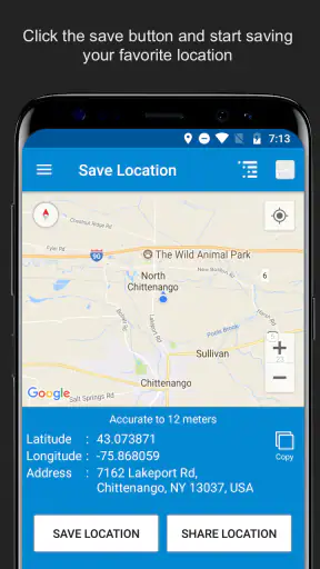 บันทึกสถานที่ผ่าน GPS screenshot
