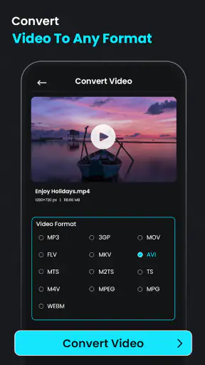 บีบอัดวิดีโอ: avi to mp4, mkv screenshot