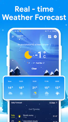 พยากรณ์อากาศ, เรดาร์และวิดเจ็ต screenshot