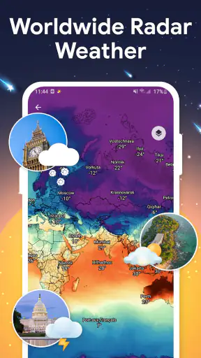 พยากรณ์อากาศ, เรดาร์และวิดเจ็ต screenshot