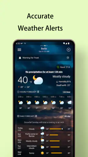 พยากรณ์อากาศในท้องถิ่น screenshot