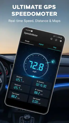 มาตรวัดความเร็ว Gps & ตัวติดตา screenshot
