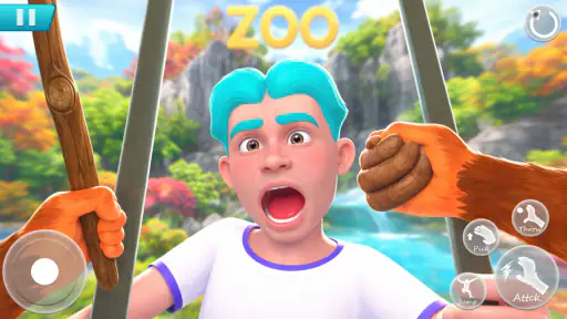 ลิงป่วนสวนสัตว์: เกมแกล้ง 3D screenshot